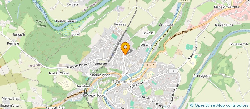 localisation de l'entreprise MONSIEUR COLIN HORSWILL  CHATEAULIN