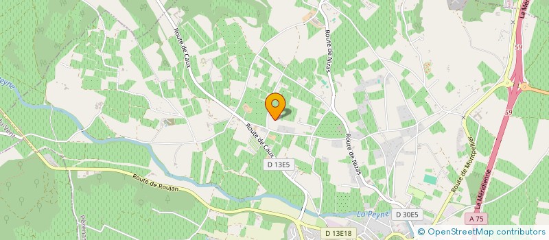 localisation de l'entreprise MONSIEUR COLIN JUNCAROL  PEZENAS