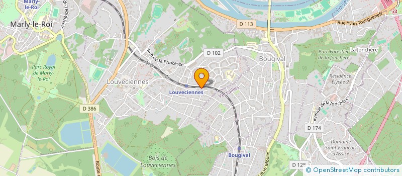 localisation de l'entreprise MONSIEUR COLIN KENTZEL  LOUVECIENNES