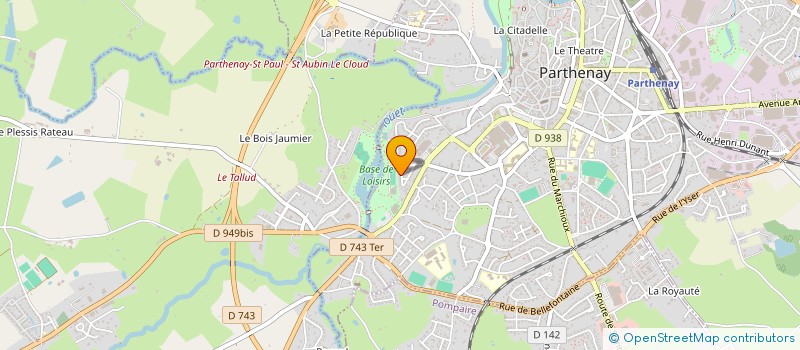 localisation de l'entreprise MONSIEUR COLIN LANDREAU  PARTHENAY