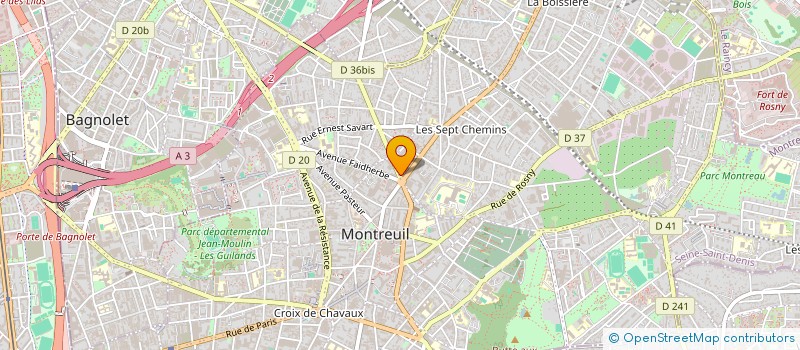 localisation de l'entreprise MONSIEUR COLIN PENA à MONTREUIL