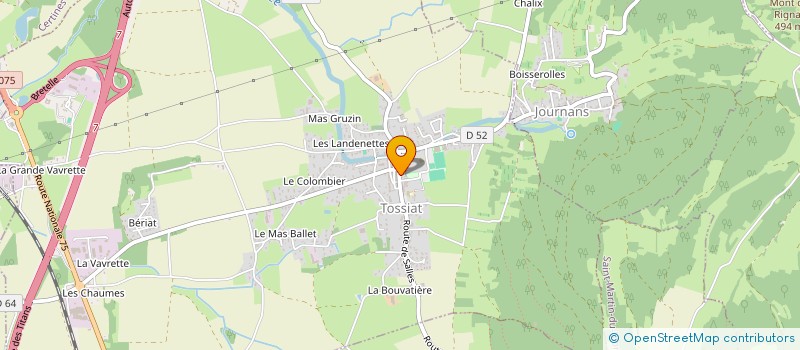 localisation de l'entreprise MONSIEUR COLIN PERRAT DIT JANTON  TOSSIAT