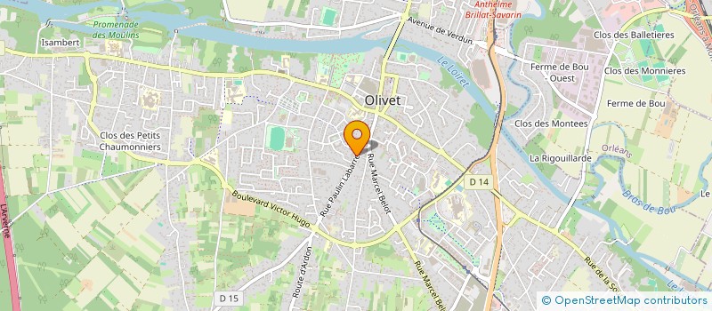 localisation de l'entreprise MONSIEUR COLIN SHRIMPTON à OLIVET