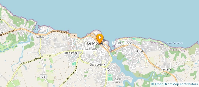 localisation de l'entreprise MONSIEUR COLIN THEODORE à LE MOULE