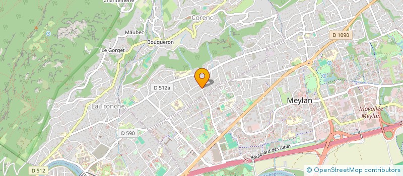 localisation de l'entreprise MONSIEUR COLIN TILMAN  CORENC