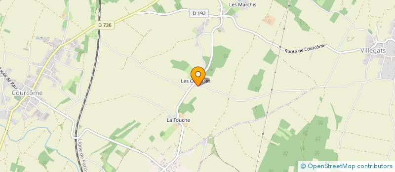 localisation de l'entreprise MONSIEUR COLIN TURKINGTON  COURCOME