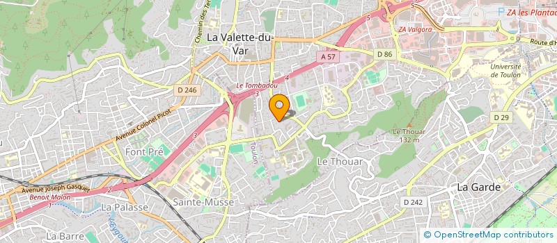 localisation de l'entreprise MONSIEUR COLIN VAN DE VELDE  LA VALETTE-DU-VAR