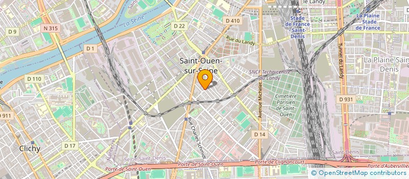 localisation de l'entreprise MONSIEUR COLIN WHITE à SAINT-OUEN-SUR-SEINE
