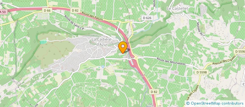 localisation de l'entreprise MONSIEUR COLIN WILCKEN  LA CADIERE D'AZUR