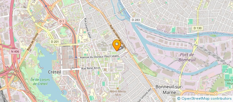 localisation de l'entreprise MONSIEUR COLLIET CHATRON  CRETEIL