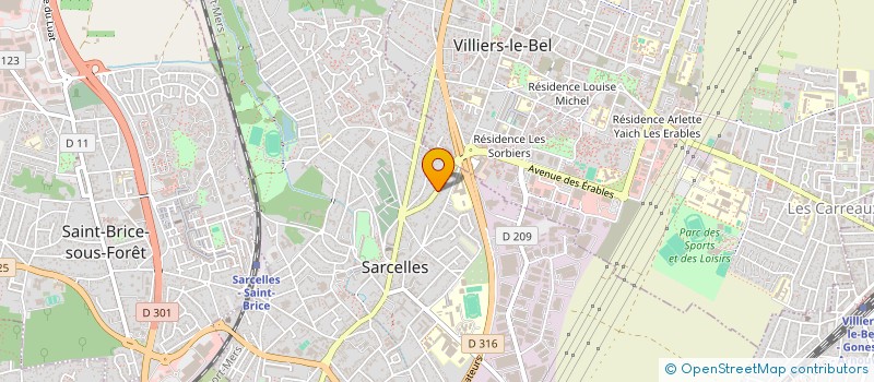 localisation de l'entreprise MONSIEUR COLLINS NJIAKIN DJONGOUE  SARCELLES