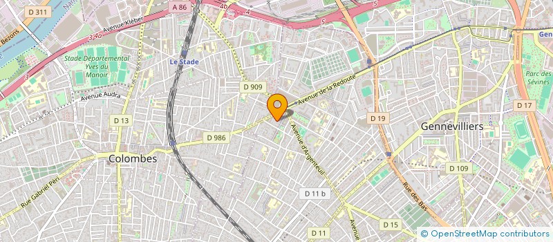 localisation de l'entreprise MONSIEUR COME BAHEZRE DE LANLAY à BOIS-COLOMBES