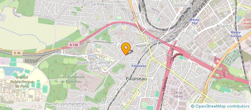 localisation de l'entreprise MONSIEUR COME BLAISE  PALAISEAU