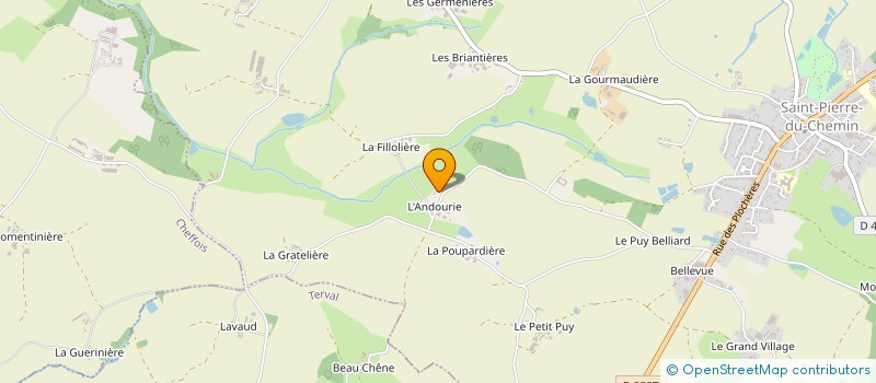 localisation de l'entreprise MONSIEUR COME BRUNETEAU  SAINT-PIERRE-DU-CHEMIN