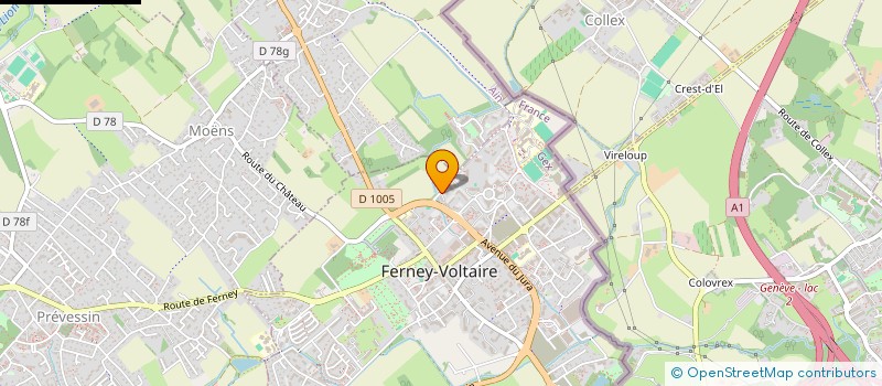 localisation de l'entreprise MONSIEUR COME CLARET DE FLEURIEU à FERNEY-VOLTAIRE