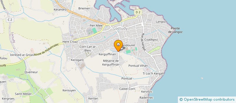 localisation de l'entreprise MONSIEUR COME DEROIDE  LOCTUDY