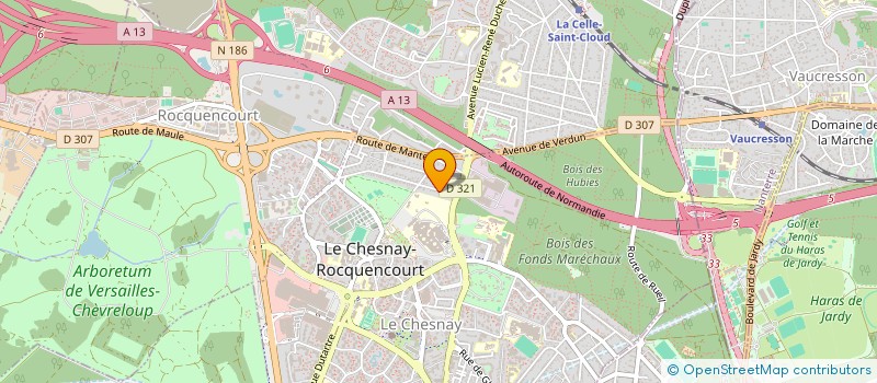 localisation de l'entreprise MONSIEUR COME GALLOIS-MONTBRUN  LE CHESNAY-ROCQUENCOURT