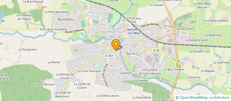 localisation de l'entreprise MONSIEUR COME JANIER  MONTFORT-SUR-MEU