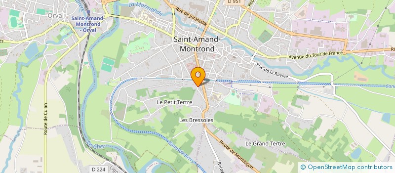 localisation de l'entreprise MONSIEUR COME SARRAILH  SAINT-AMAND-MONTROND