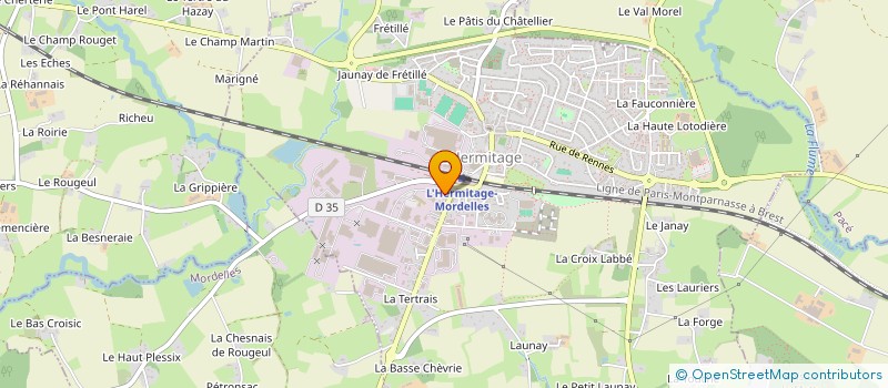 localisation de l'entreprise MONSIEUR COMLAN AGUIAR  L'HERMITAGE