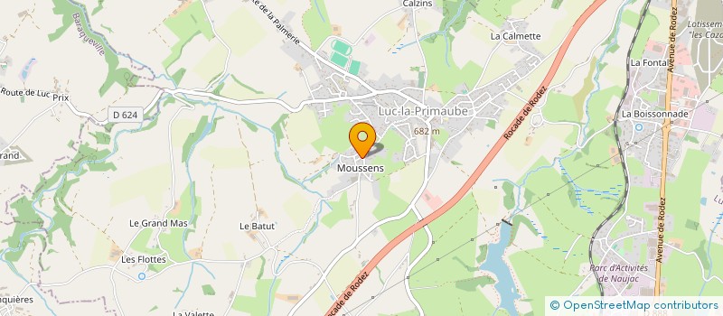 localisation de l'entreprise MONSIEUR COMLAN SOGLO  LUC-LA-PRIMAUBE