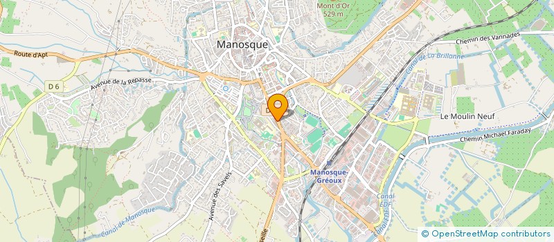 localisation de l'entreprise MONSIEUR COMLAVI AKOUETE à MANOSQUE