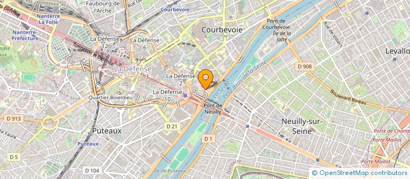 localisation de l'entreprise MONSIEUR COMOR CAHALANE à COURBEVOIE