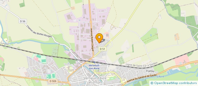localisation de l'entreprise MONSIEUR COMPRELLE FRED à VERNEUIL D'AVRE ET D'ITON