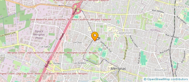 localisation de l'entreprise MONSIEUR CONG TRAN à MERIGNAC