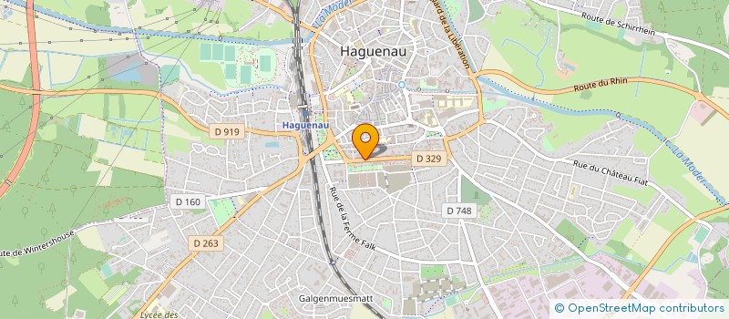 localisation de l'entreprise MONSIEUR CONSTANT ARNOLD  HAGUENAU