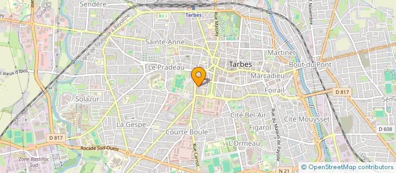 localisation de l'entreprise MONSIEUR CONSTANT AUDIGANE  TARBES