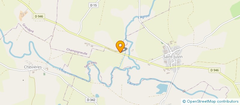 localisation de l'entreprise MONSIEUR CONSTANT CANNAUX  SAINT-JUVIN