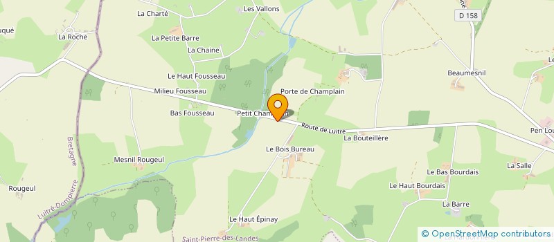 localisation de l'entreprise MONSIEUR CONSTANT COUTARD  SAINT-PIERRE-DES-LANDES