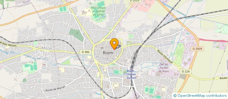 localisation de l'entreprise MONSIEUR CONSTANT DESBARRES  RIOM