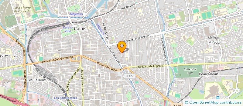 localisation de l'entreprise MONSIEUR CONSTANT FEUTRY  CALAIS