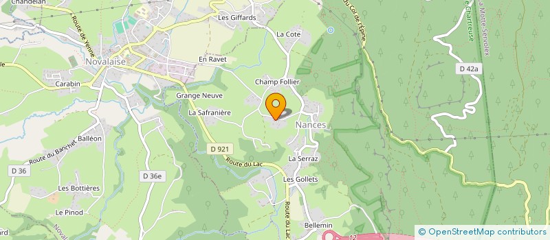 localisation de l'entreprise MONSIEUR CONSTANT GIANESELLO  NANCES