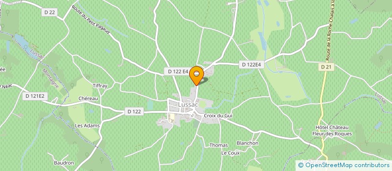 localisation de l'entreprise MONSIEUR CONSTANT GORRY à LUSSAC