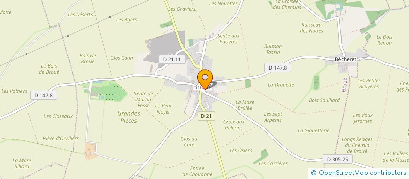 localisation de l'entreprise MONSIEUR CONSTANT LEROMAIN à BROUE
