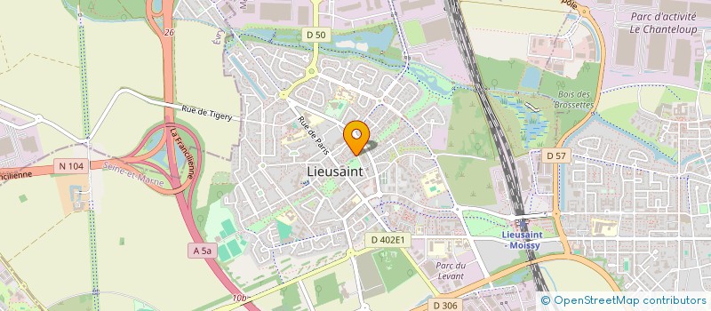 localisation de l'entreprise MONSIEUR CONSTANT LOUBAKI  LIEUSAINT