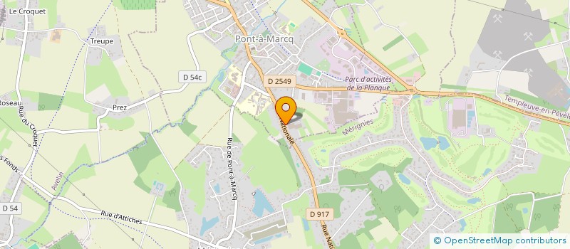 localisation de l'entreprise MONSIEUR CONSTANT MADZOU NGAMI  MERIGNIES