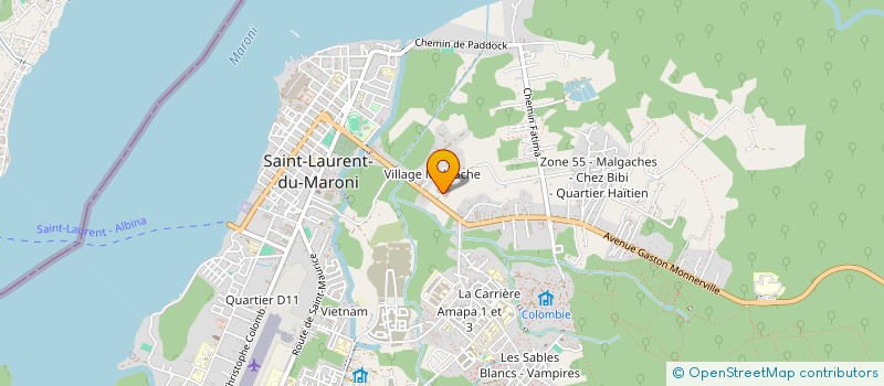 localisation de l'entreprise MONSIEUR CONSTANT MANGATALLE à SAINT-LAURENT-DU-MARONI