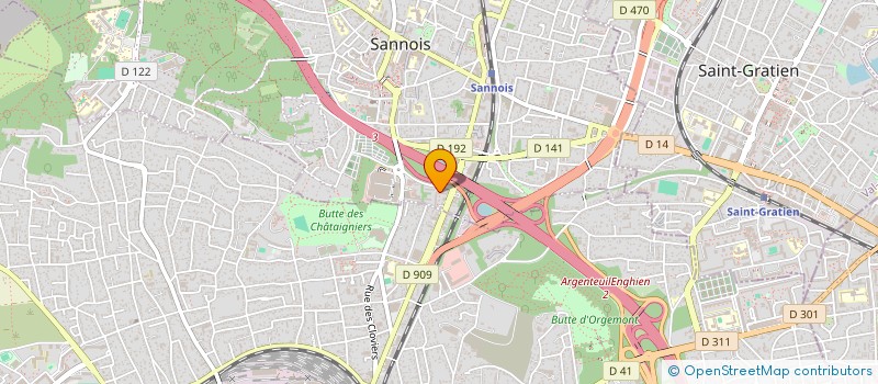 localisation de l'entreprise MONSIEUR CONSTANT MATHIAS  SANNOIS