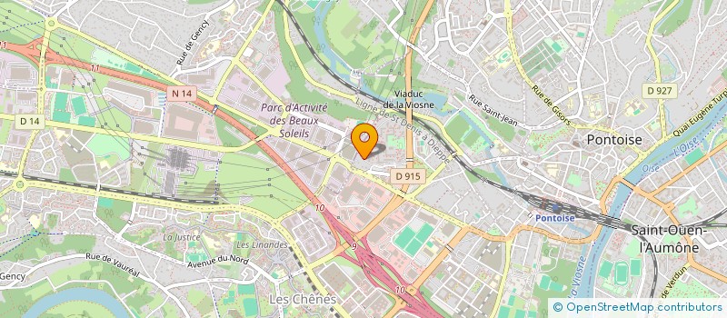 localisation de l'entreprise MONSIEUR CONSTANT MOBENDZA  PONTOISE