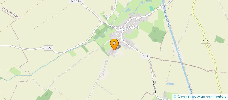localisation de l'entreprise MONSIEUR CONSTANT THOMAS  INCHY-EN-ARTOIS