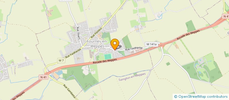 localisation de l'entreprise MONSIEUR CONSTANTIN BEUFFE  FOURNES-EN-WEPPES