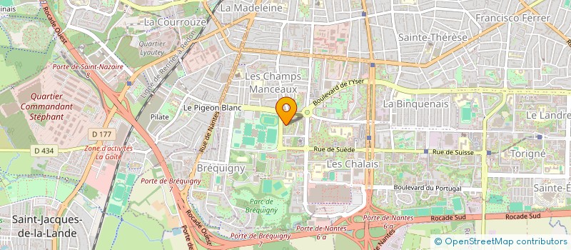 localisation de l'entreprise MONSIEUR CONSTANTIN BOSSARD à RENNES