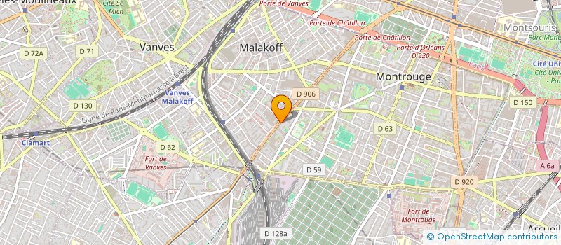 localisation de l'entreprise MONSIEUR CONSTANTIN DE GUERRY DE BEAUREGARD  MONTROUGE