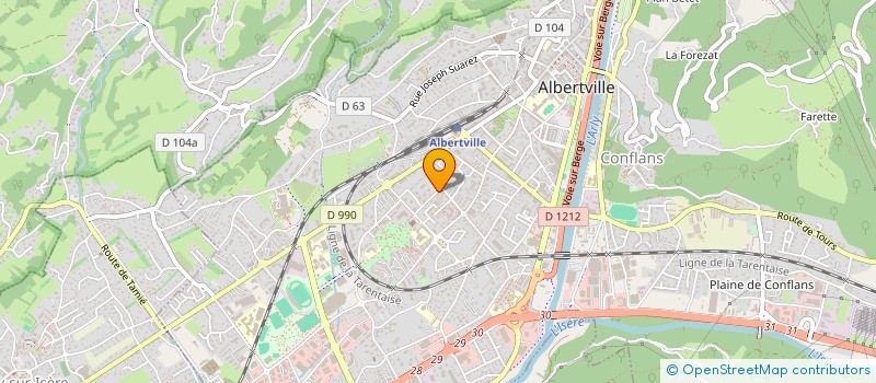 localisation de l'entreprise MONSIEUR CONSTANTIN GEORGESCU  ALBERTVILLE