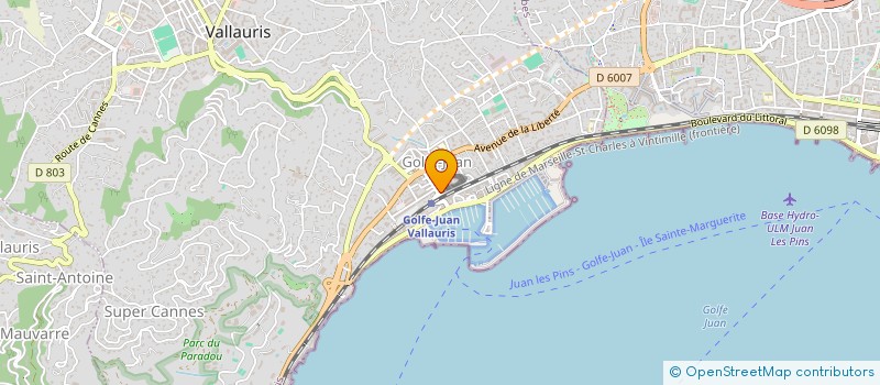 localisation de l'entreprise MONSIEUR CONSTANTIN MARIN  VALLAURIS