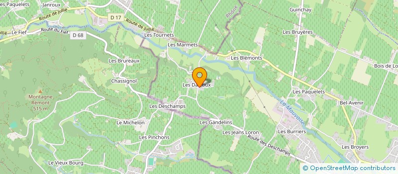 localisation de l'entreprise MONSIEUR CONSTANTIN MERLA  LA CHAPELLE-DE-GUINCHAY